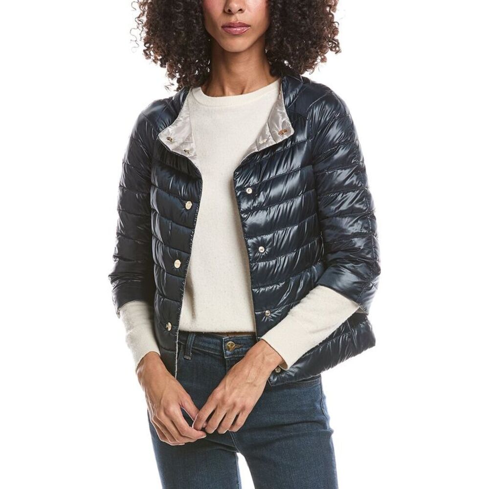 Herno Womens Down Puffer Jacket, Gray